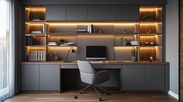 office shelves and cabinets